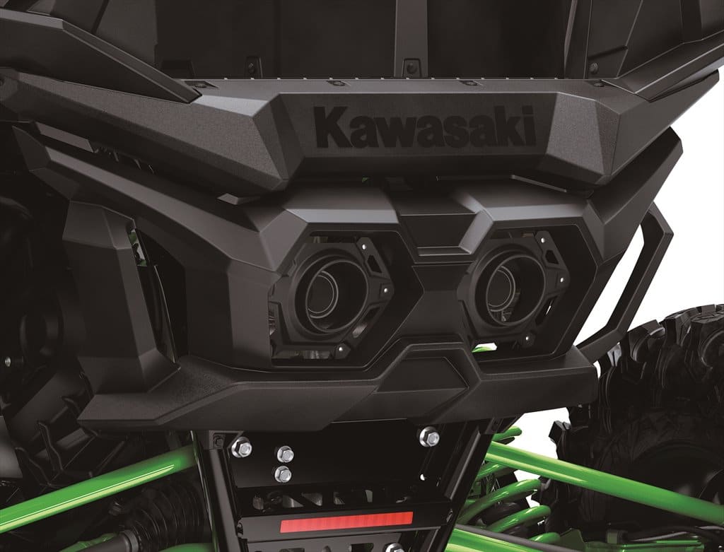 Le double échappement central souligne le caractère sportif du TERYX H2.